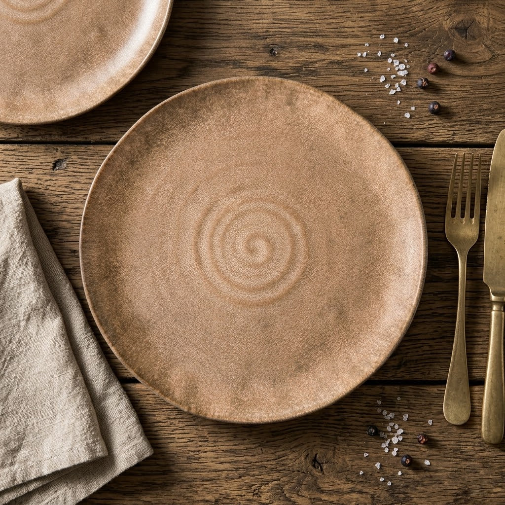 Large Yellow Ceramic Plate