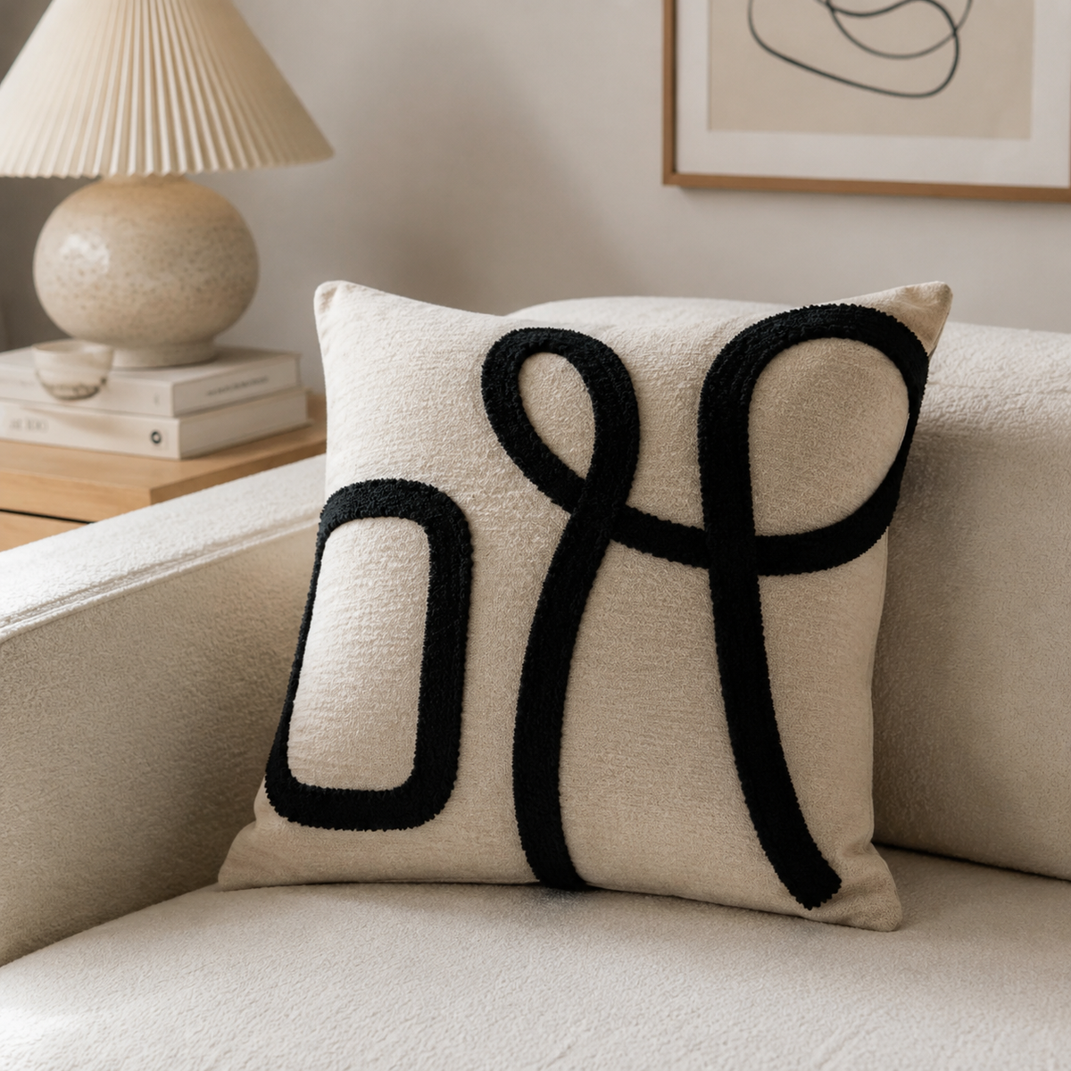 Abstract Knot Cushion Cover