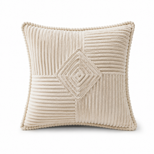 Corduroy Striped Cushion Cover