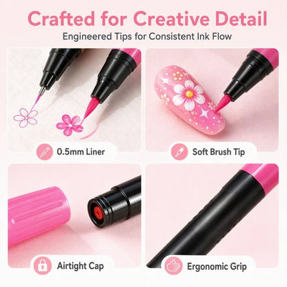 💅 LIMITED‑TIME 50% OFF! 💥 24 Colors Dual Ended  Art Pens Set – Creative, Salon‑Quality, Easy DIY ✨